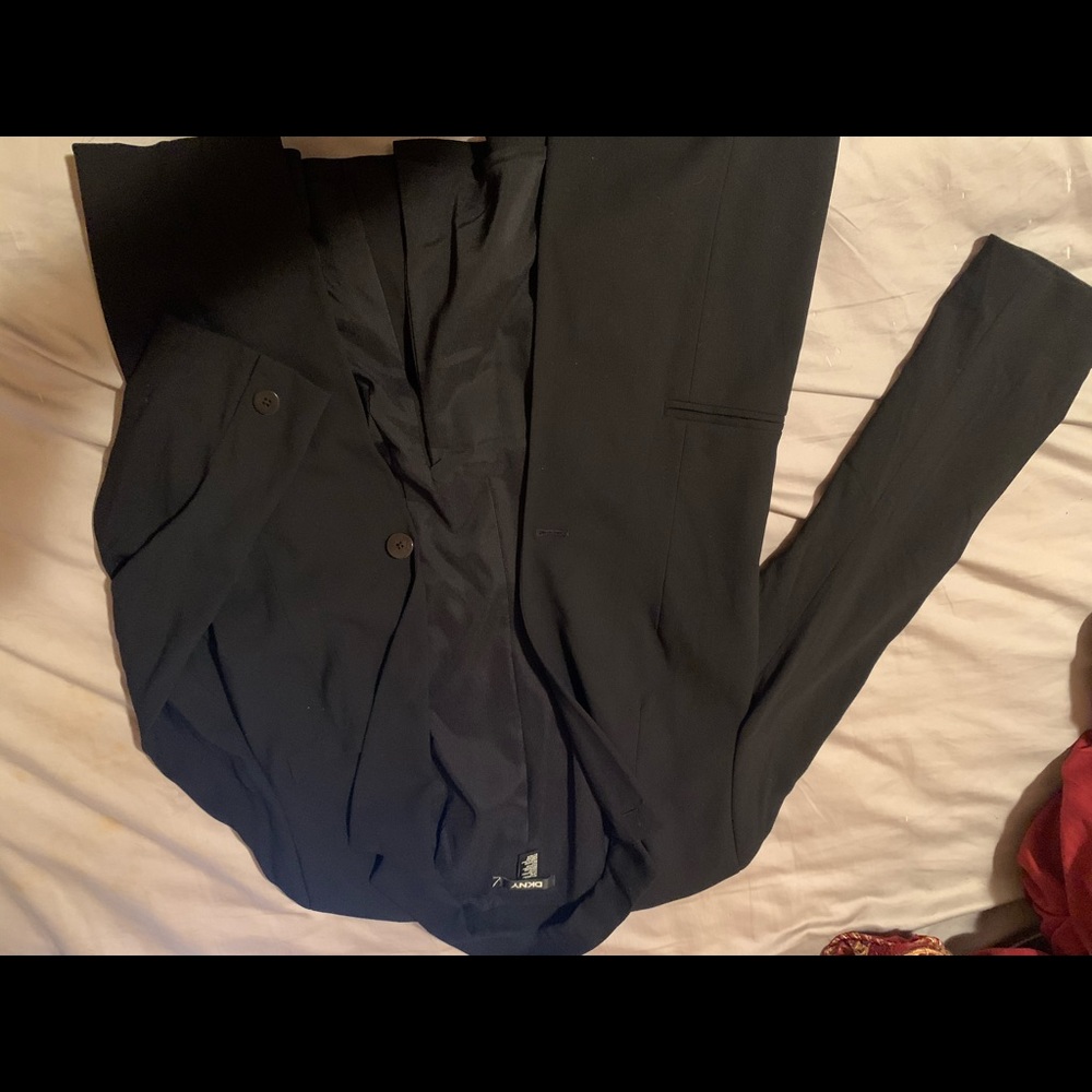 black suit jacket